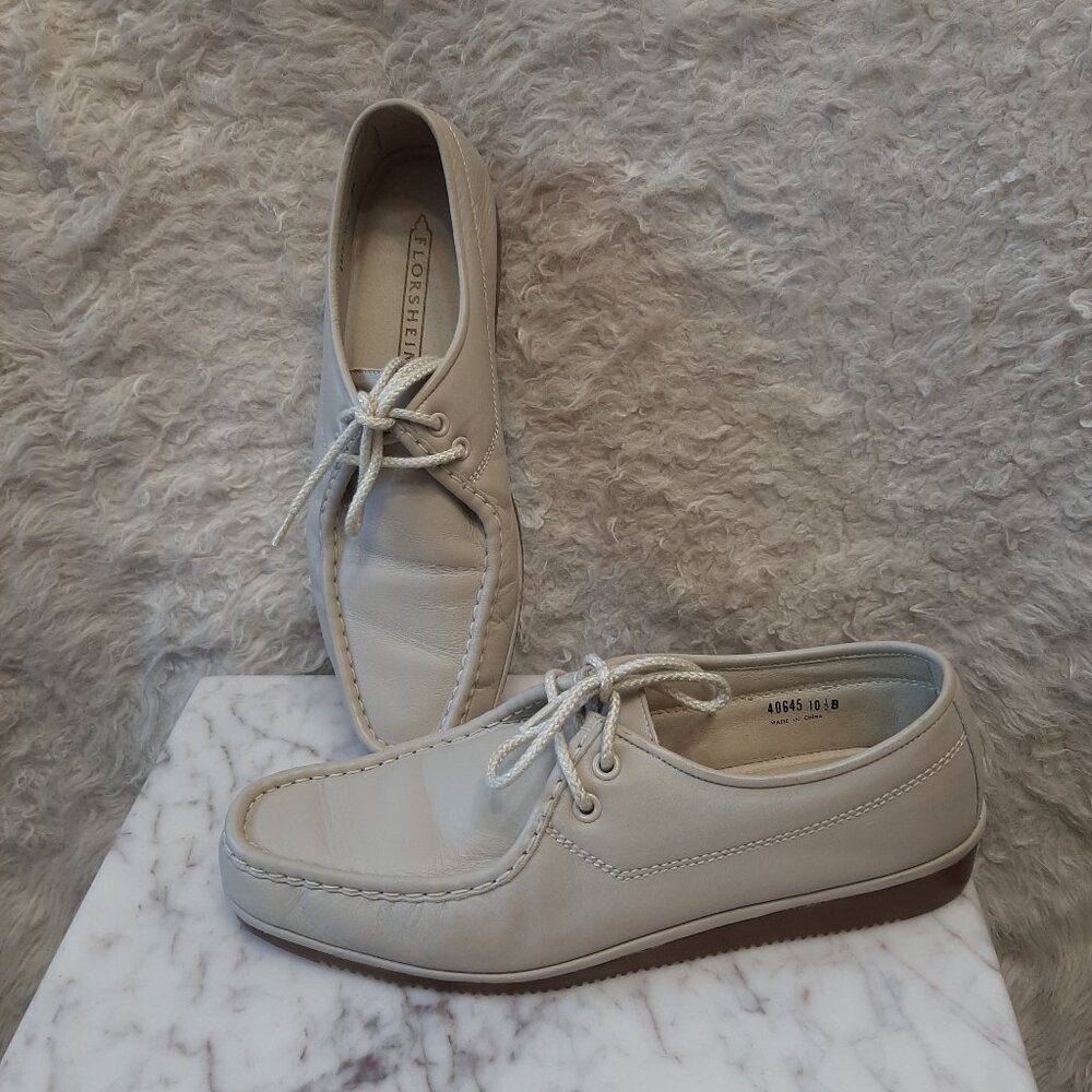 Florsheim Shoes Men’s Bone Off White Lace Oxford Shoes 10.5B